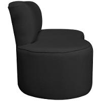 Sofá Curvo 2 Lugares Amsterdã 130cm Bouclé - Doce Sonho Móveis Cor Preto - 5