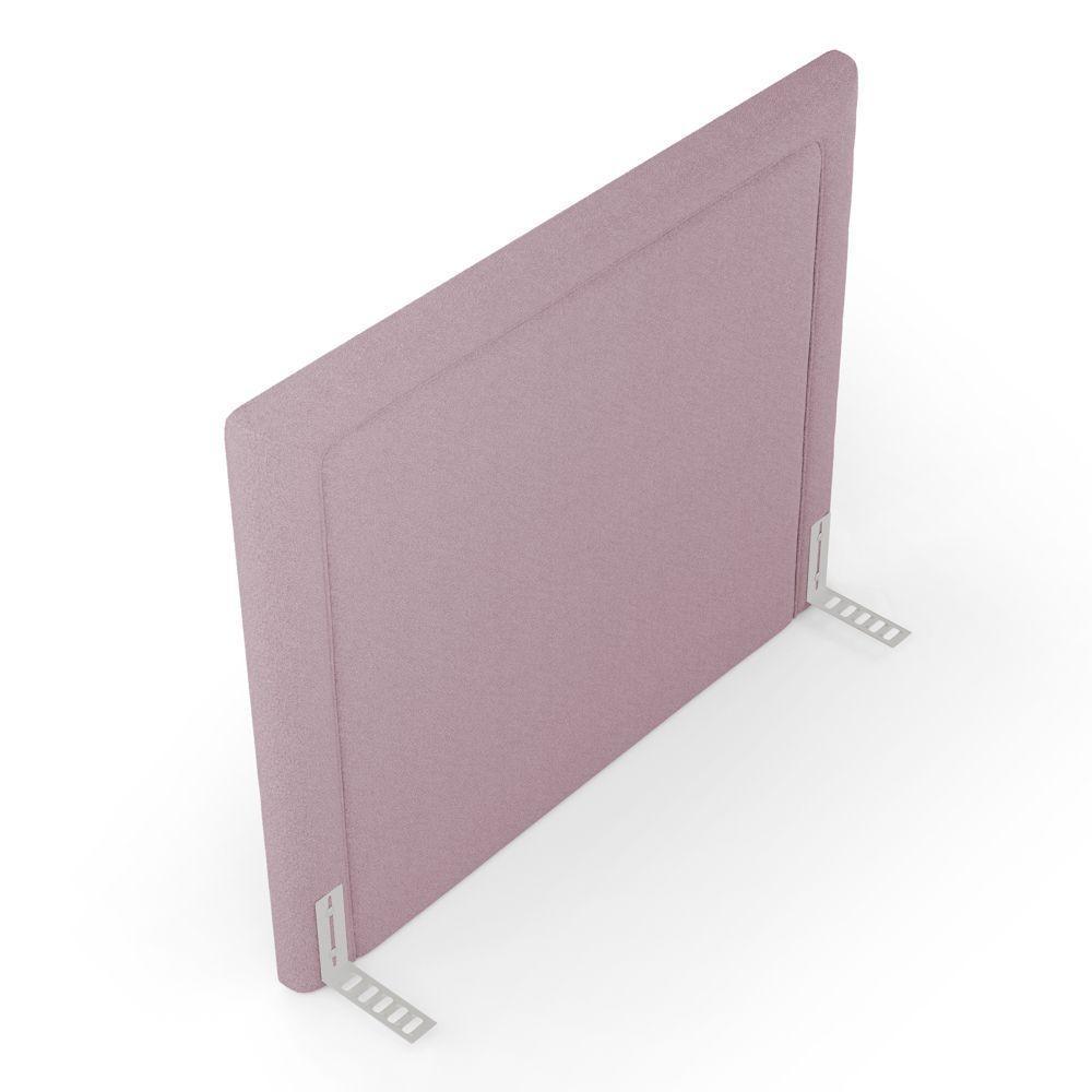 Cabeceira Cama Box Casal Padrão Alba 140cm Com Frame Bouclé Rosé - Desk Design - 5