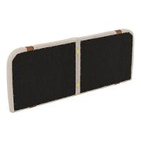 Cabeceira Painel Orgânico Cama Box Queen Size Flay 160cm Dobrável Bouclé Bege - Desk Design - 7