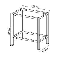 Pedestal Para Forno Supermaxx 84 Litros Aço Clarice Preto Fosco - 2