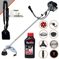 Roçadeira Tbc43h 1,7hp 43cc + 6 Facas + Escova + Óleo Toyama - 1