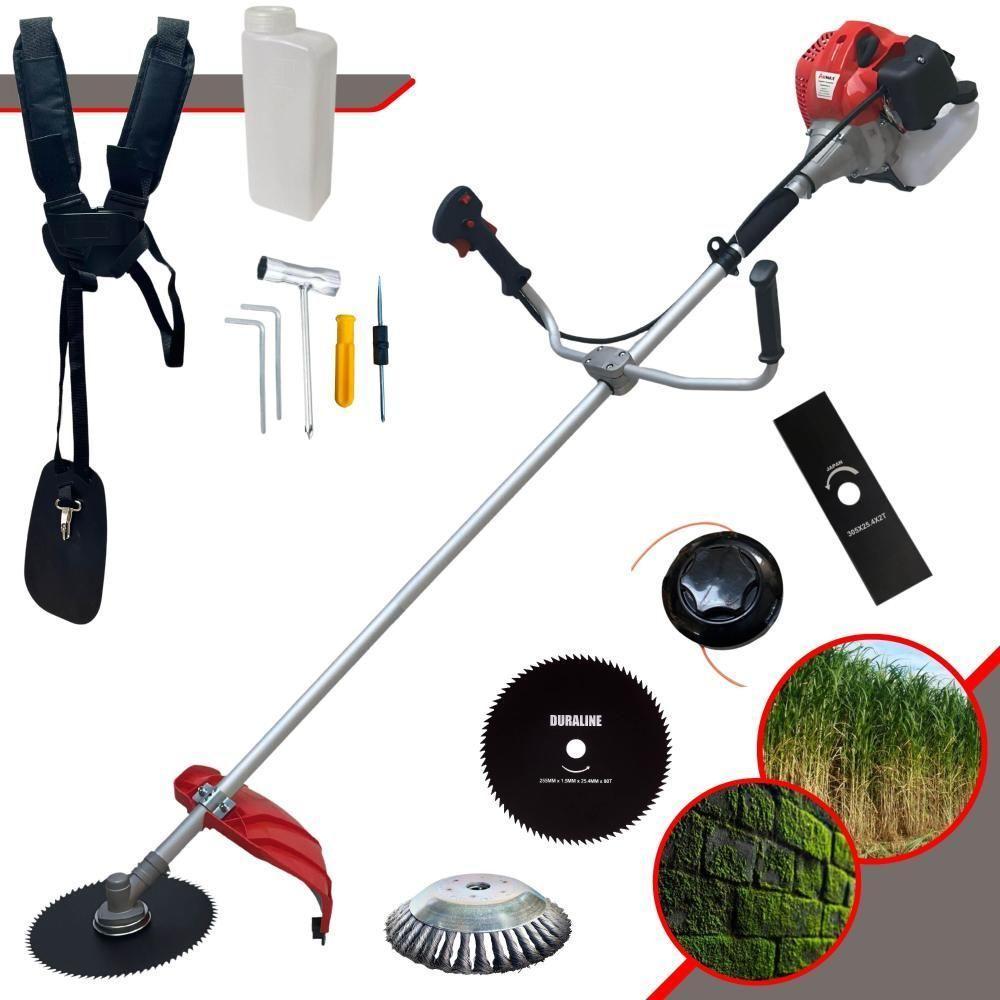 Roçadeira Cg430p C- Carretel + Faca 2p 3p 80d E Disco Escova - 1