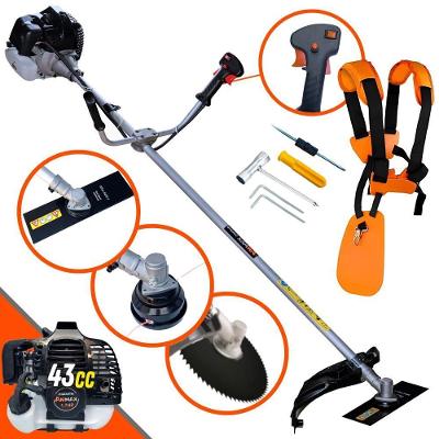 Roçadeira Cg430-b 43cc Com Carretel E Lâmina 2p + Lâmina 80d