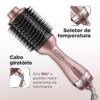 Escova Secadora Mondial Cerdas Duplas 1300w Es-02-bi Golden Rose Bivolt - 2