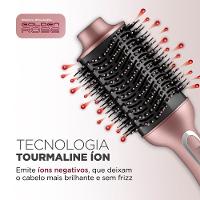 Escova Secadora Mondial Cerdas Duplas 1300w Es-02-bi Golden Rose Bivolt