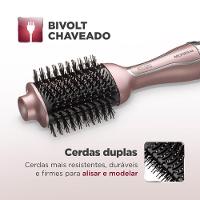 Escova Secadora Mondial Cerdas Duplas 1300w Es-02-bi Golden Rose Bivolt - 6