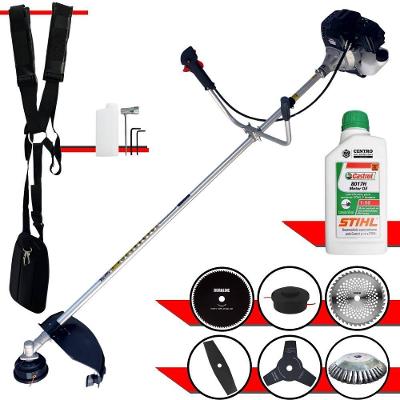 Roçadeira Rt43lb25a Toyama + 6 Opções De Cortes + óleo Stihl