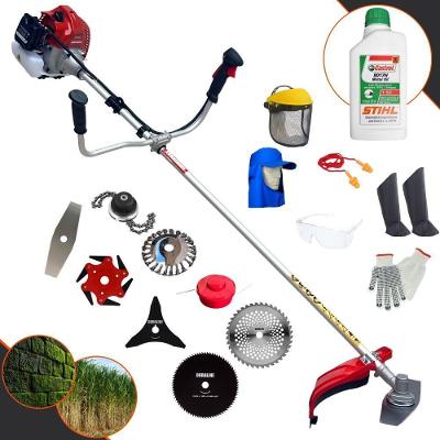 Roçadeira 8 Em 1 Bcj620-l 62cc 3hp + Epi + Óleo Stihl 2t