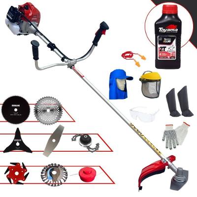 Roçadeira 8 Em 1 Bcj620l 62cc 3hp + Epi + Óleo Toyama 2t