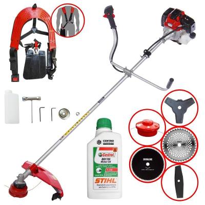 Roçadeira Rt43-l 43cc + óleo Stihl 2t + 4 Lâminas De Corte