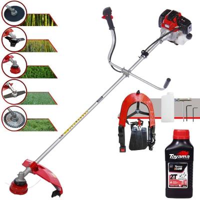 Roçadeira Rt43l 43cc + 4 Lâminas De Corte + óleo Toyama 2t