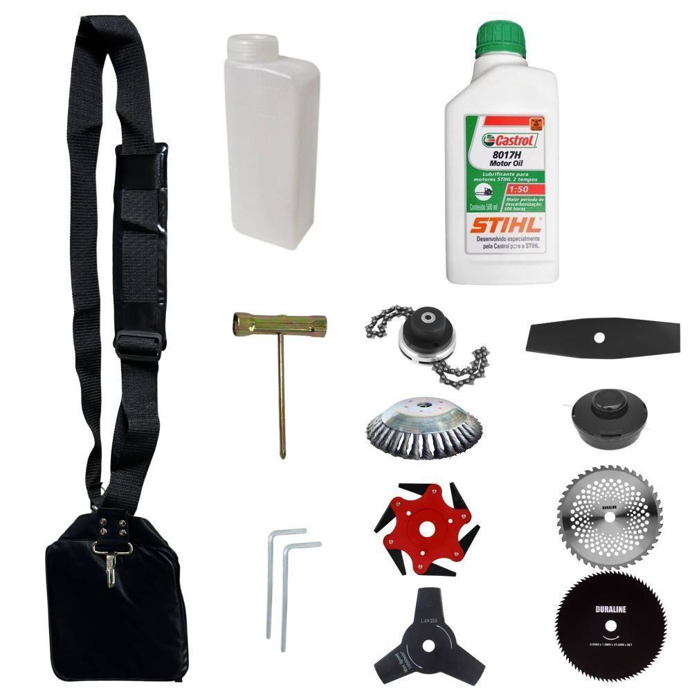 Roçadeira Robusta 8 Em 1 Tbc43h + 6 Facas + Óleo Stihl + Epi - 9