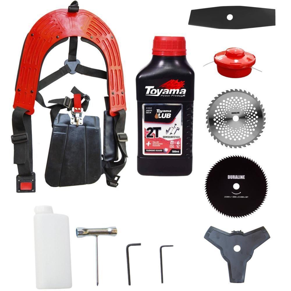 Roçadeira Robusta Toyama Rt43l 43cc 5 Em 1 + óleo Toyama 2t - 6