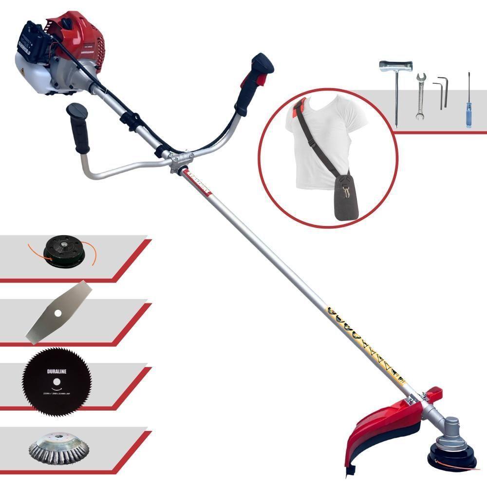 Roçadeira Robusta Kawashima Bcj431l 43cc + Faca 80d E Escova - 1