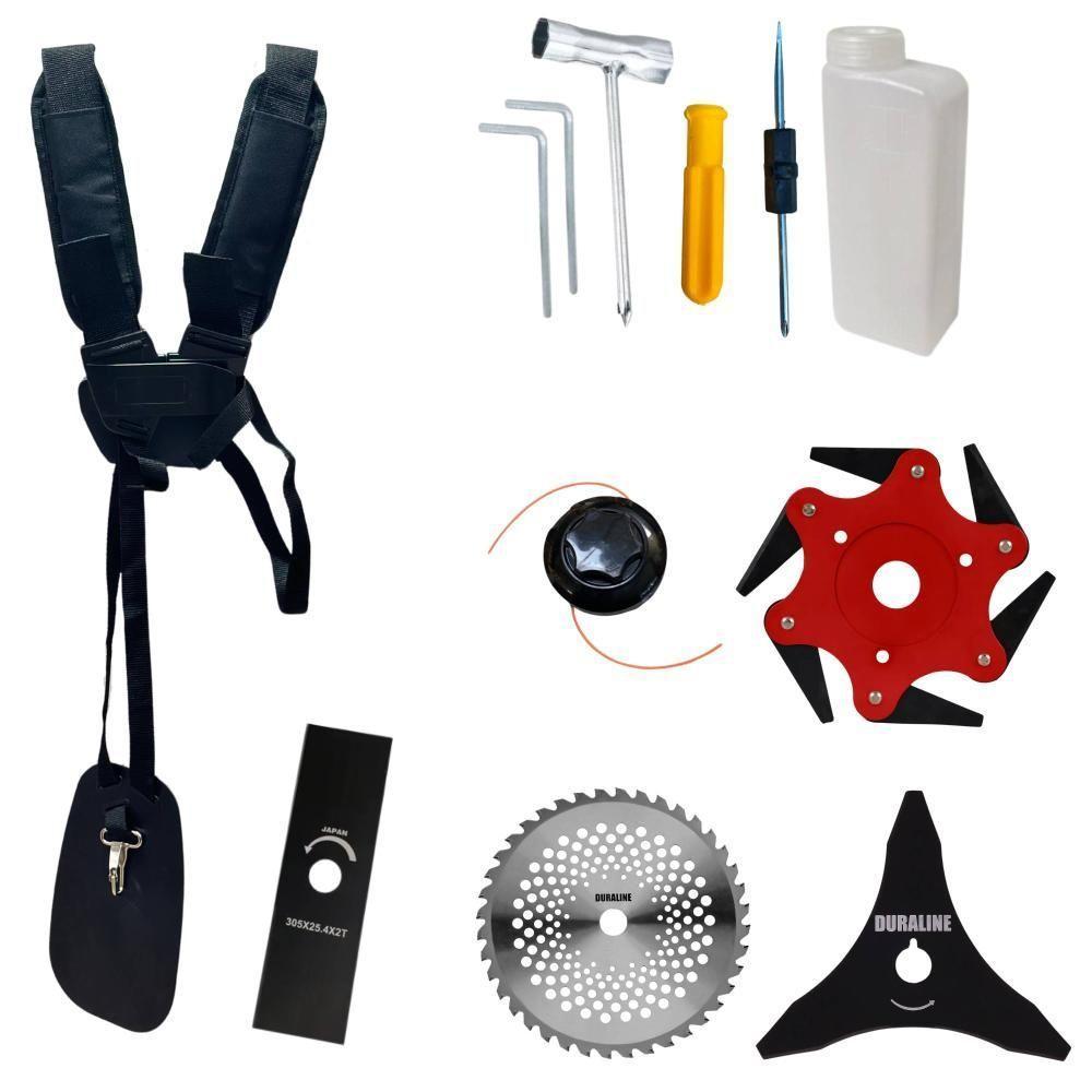 Roçadeira Profissional Anmax Cg430p C- Carretel + 4 Lâminas - 3