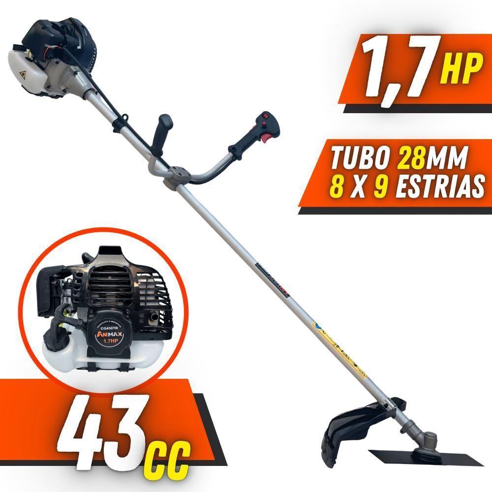 Roçadeira Profissional Anmax Cg430b 43cc 2t + Faca 40 Dentes - 2