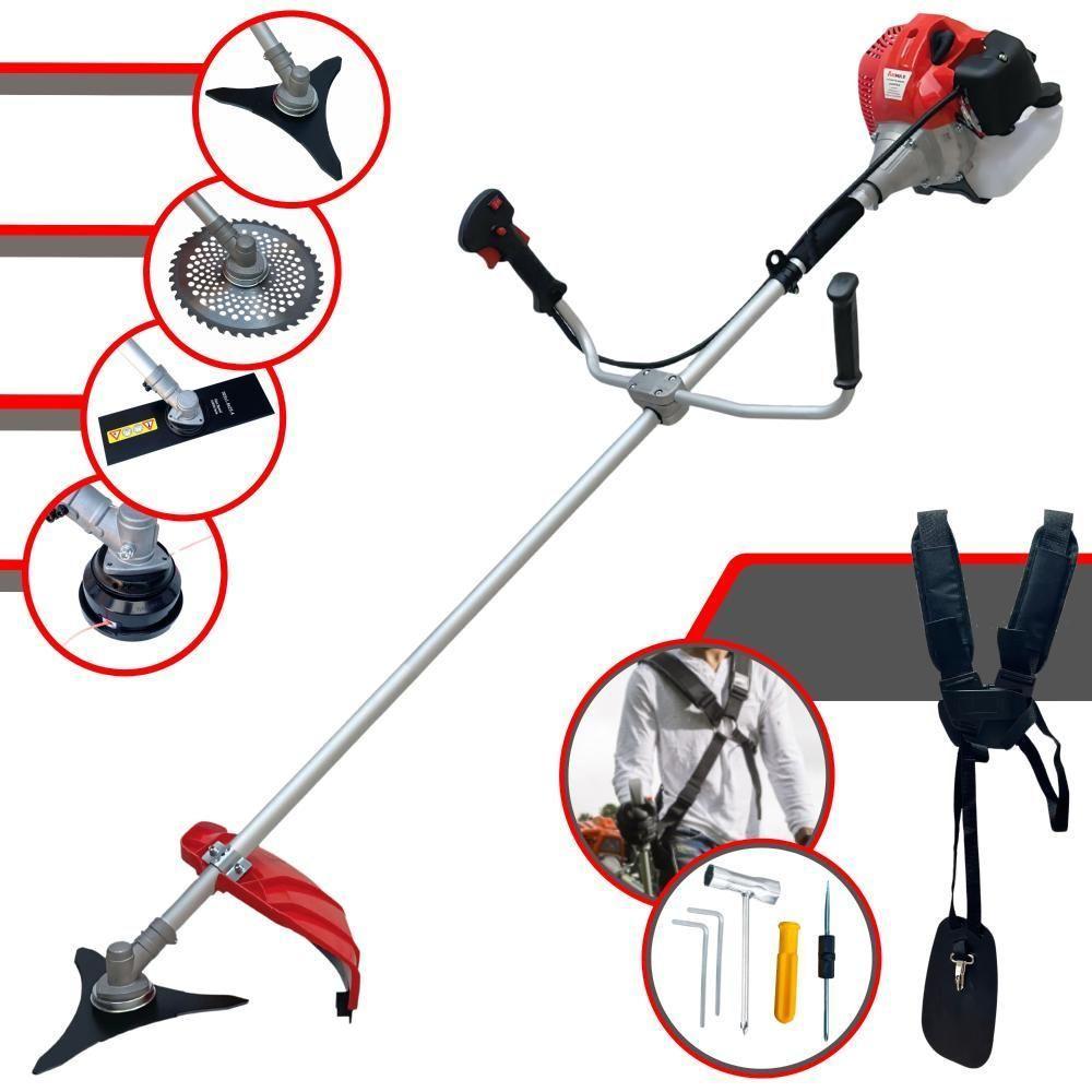 Roçadeira Profissional Anmax Cg520p-tb 52cc + Faca 3p E 40d - 1