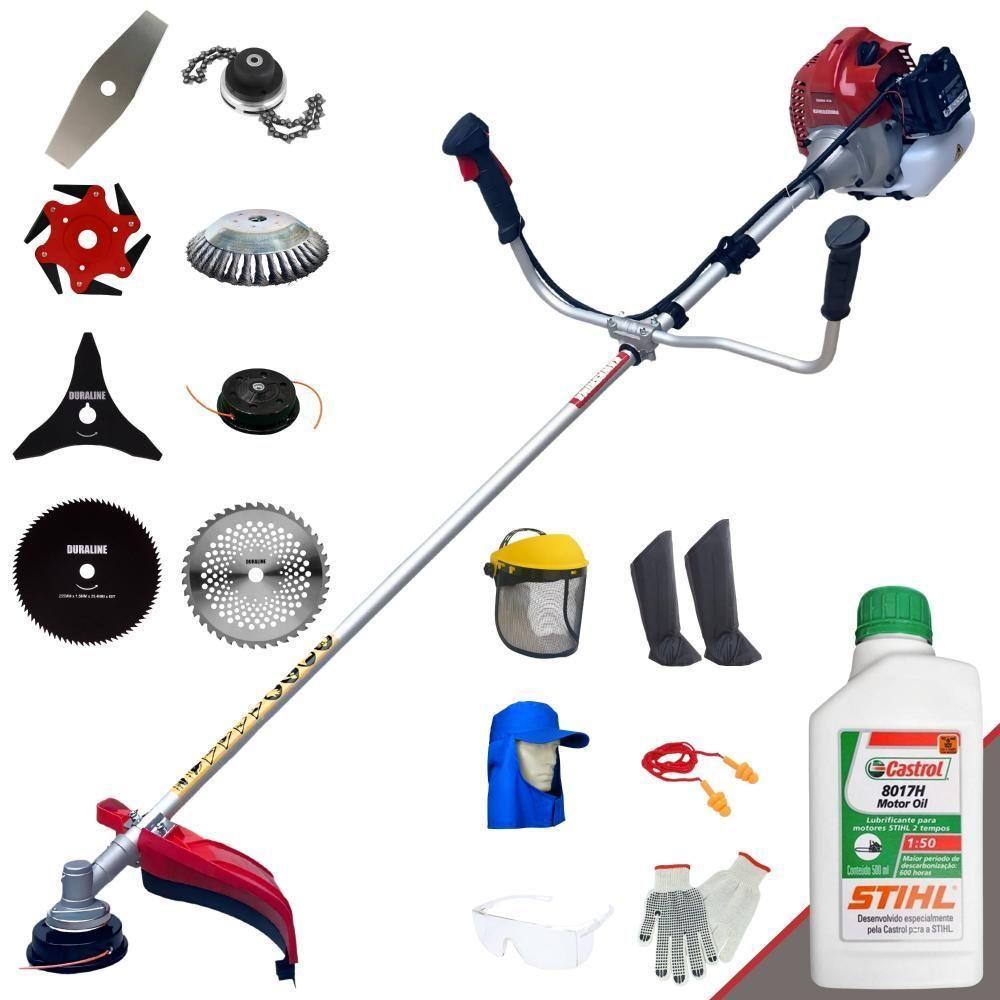 Roçadeira Robusta 8 Em 1 Bcj431 + 6 Facas + Óleo Stihl + Epi - 1