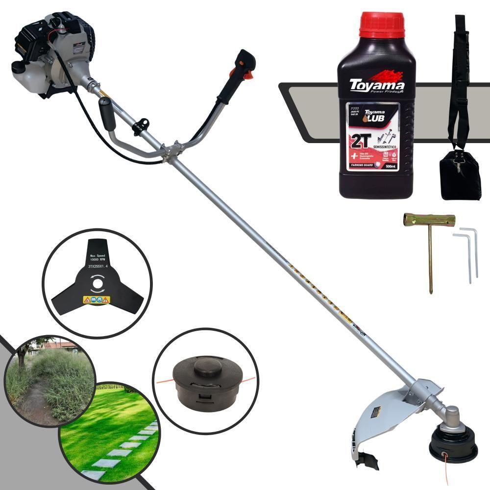 Roçadeira Toyama 43cc Com Carretel + Faca 3p + Óleo Toyama - 1