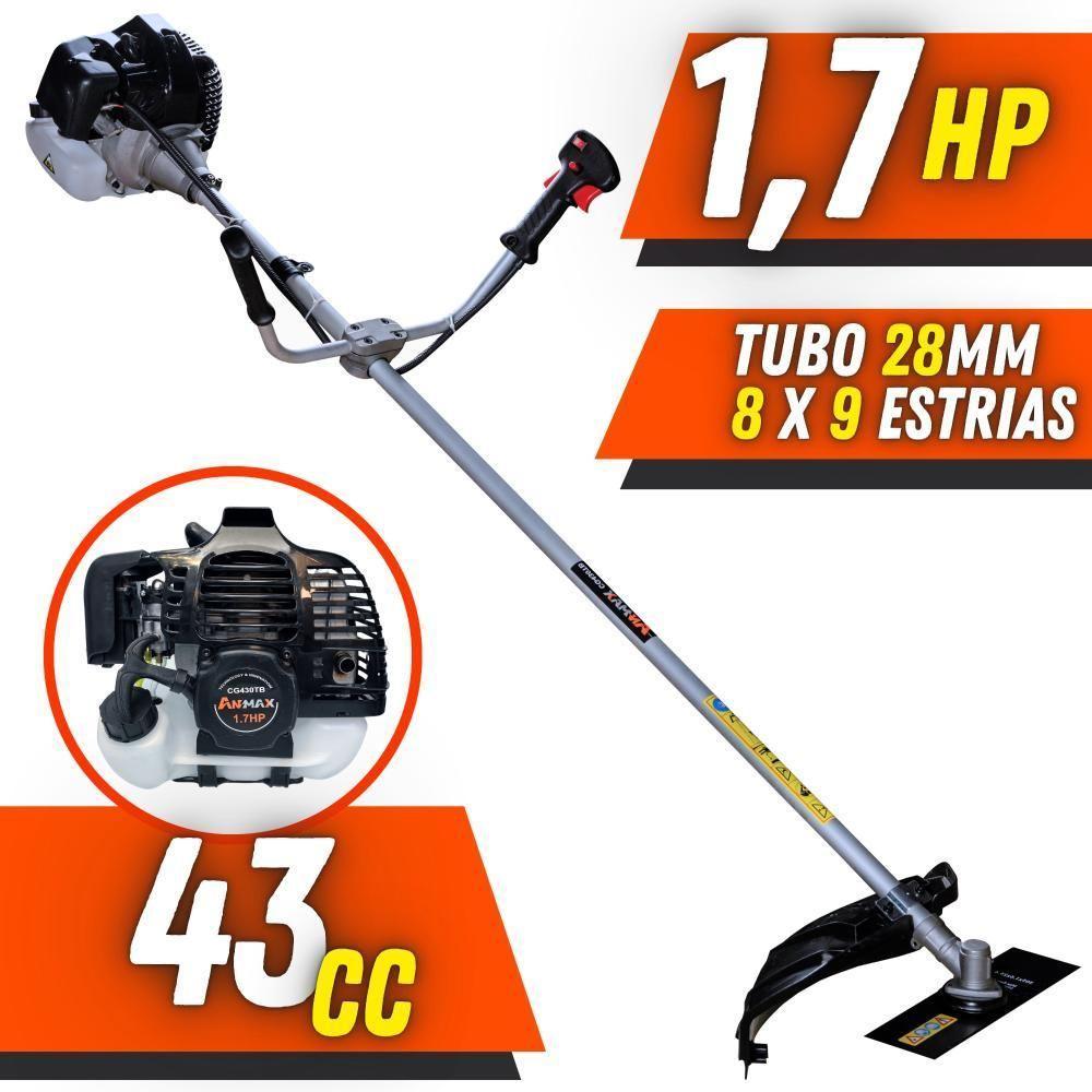 Roçadeira Profissional Anmax Cg430b 43cc + Lâmina 80 Dentes - 2