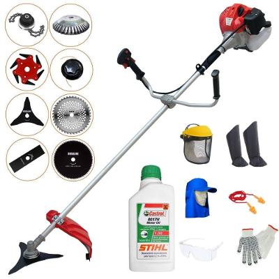 Roçadeira Anmax Cg430p + 6 Facas + Escova + Epi + Óleo Stihl