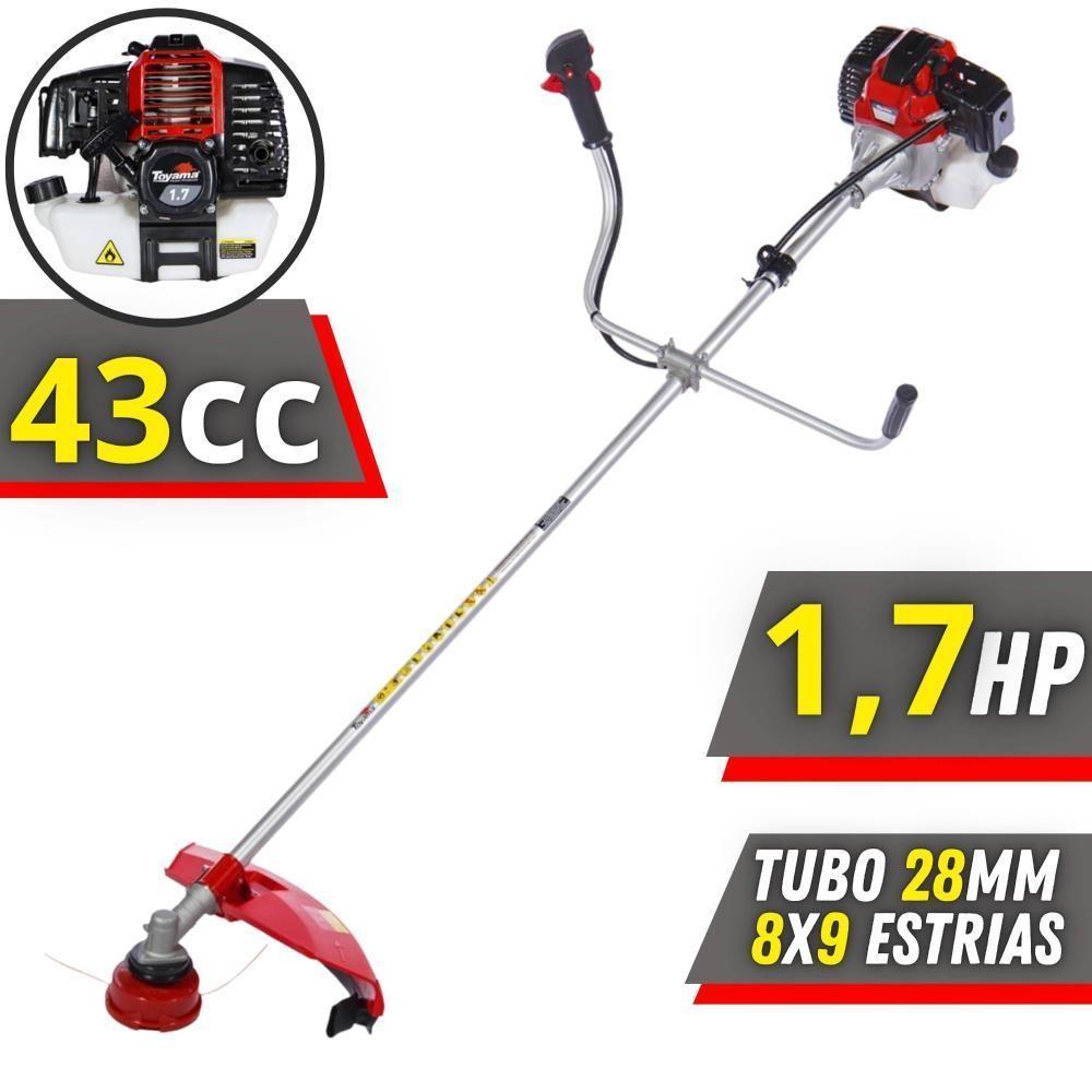 Roçadeira Toyama Lateral 43cc à Gasolina + Faca 40 Dentes - 2