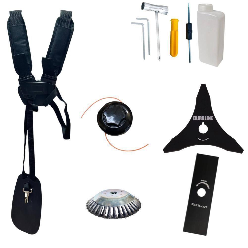 Roçadeira Profissional Anmax Cg520p 52cc + Faca 3p E Escova - 7