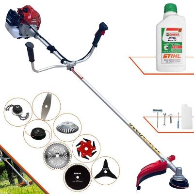 Roçadeira 8 Em 1 Kawashima Bcj431l 43cc 1,7hp + Óleo Stihl