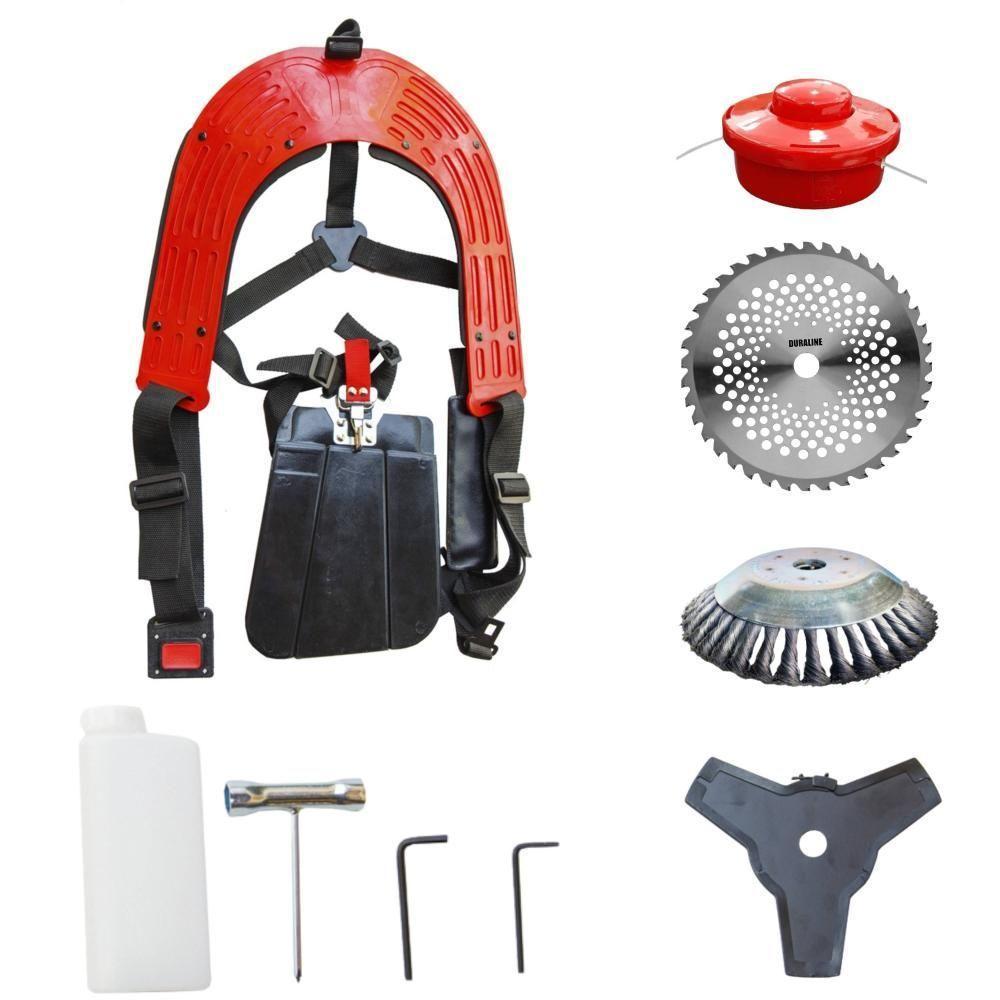 Roçadeira Toyama Rt43l + Faca 40 Dentes + Escova De Aço - 6