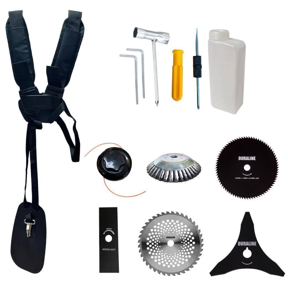 Kit Roçadeira Anmax Cg430p 2hp 43cc C- 6 Opções De Cortes - 3