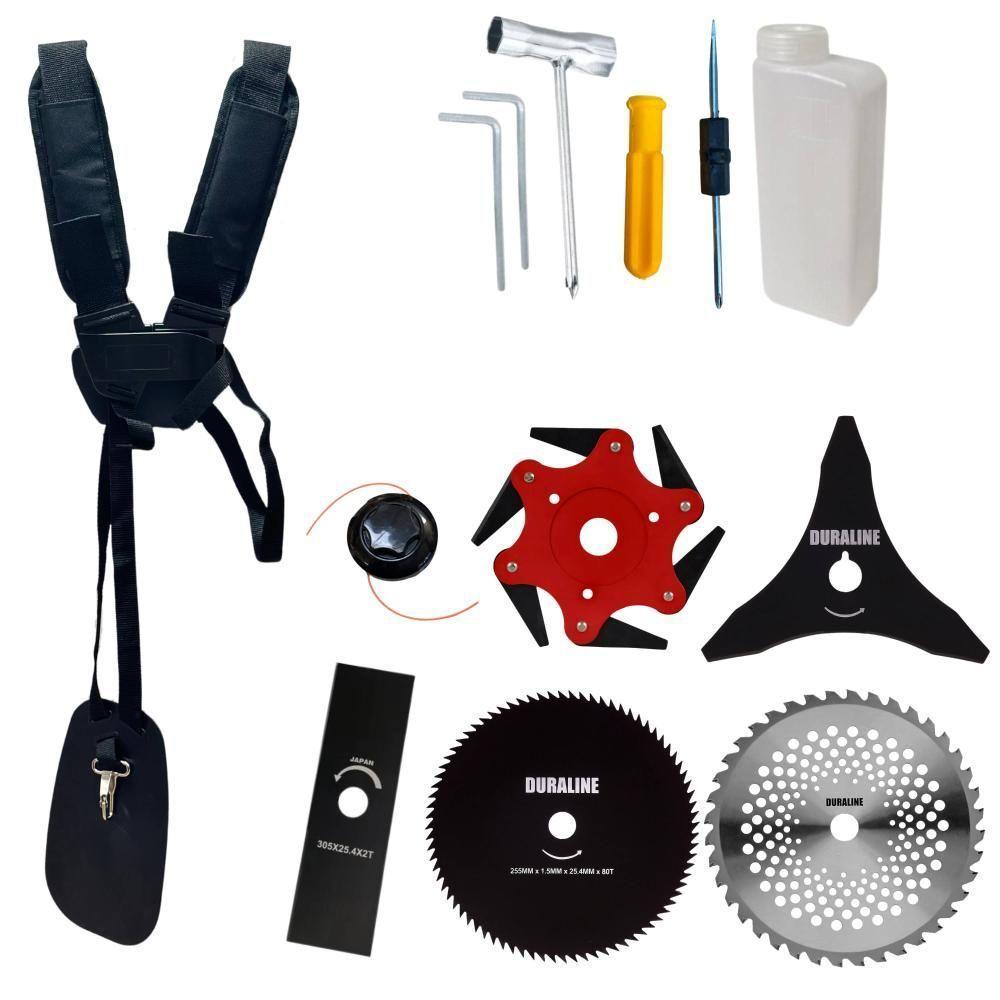 Roçadeira Lateral Anmax Cg430p 2hp Com Carretel + 5 Lâminas - 5