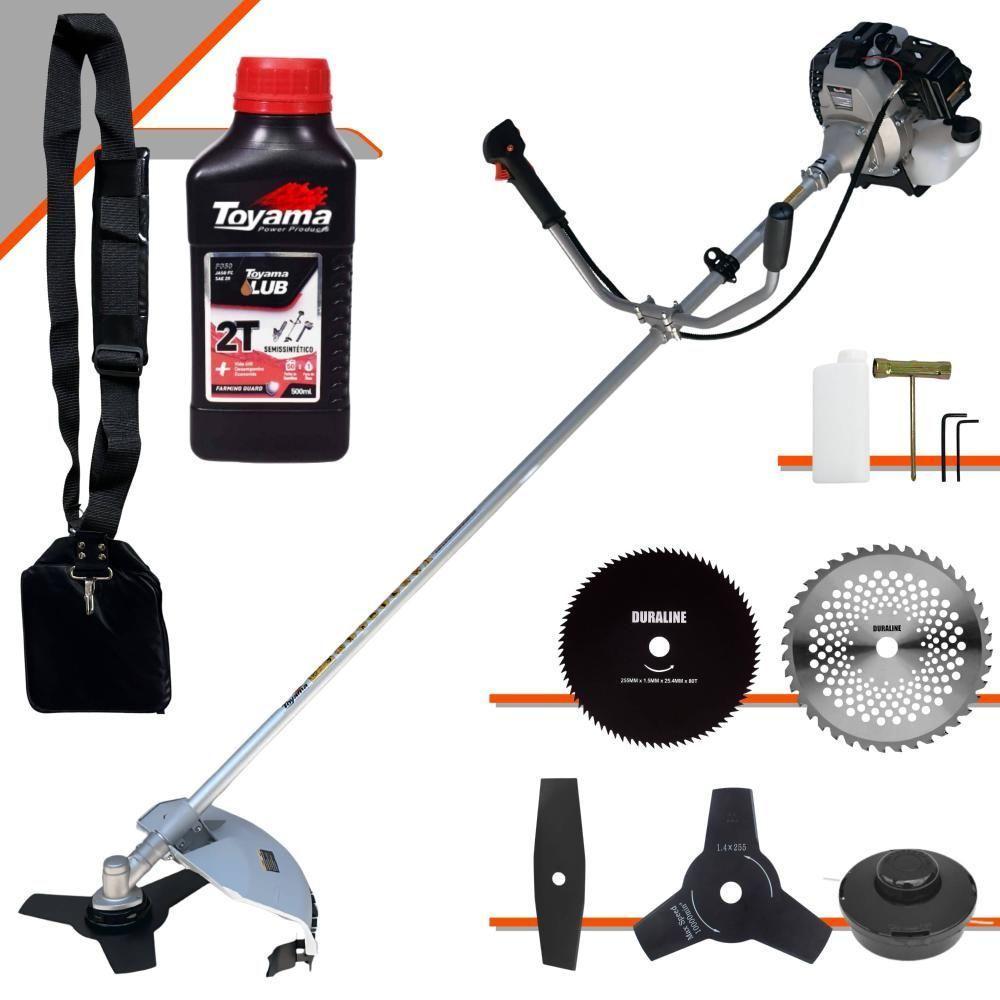 Roçadeira Robusta Toyama Tbc43h 43cc 5 Em 1 + Óleo Toyama 2t - 1
