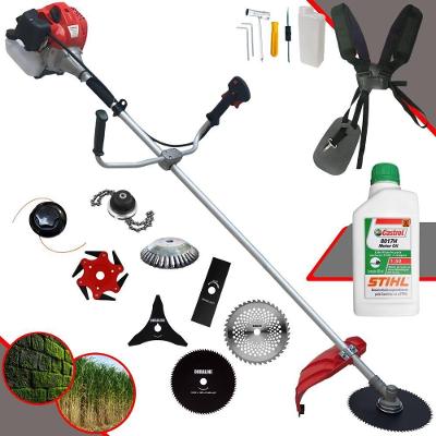 Podador De Grama Anmax Cg430ptb 43cc 2hp 8 Em 1 + Óleo Stihl