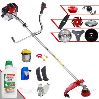 Roçadeira Robusta 8 Em 1 Rt52l + 6 Facas + óleo Stihl + Epi