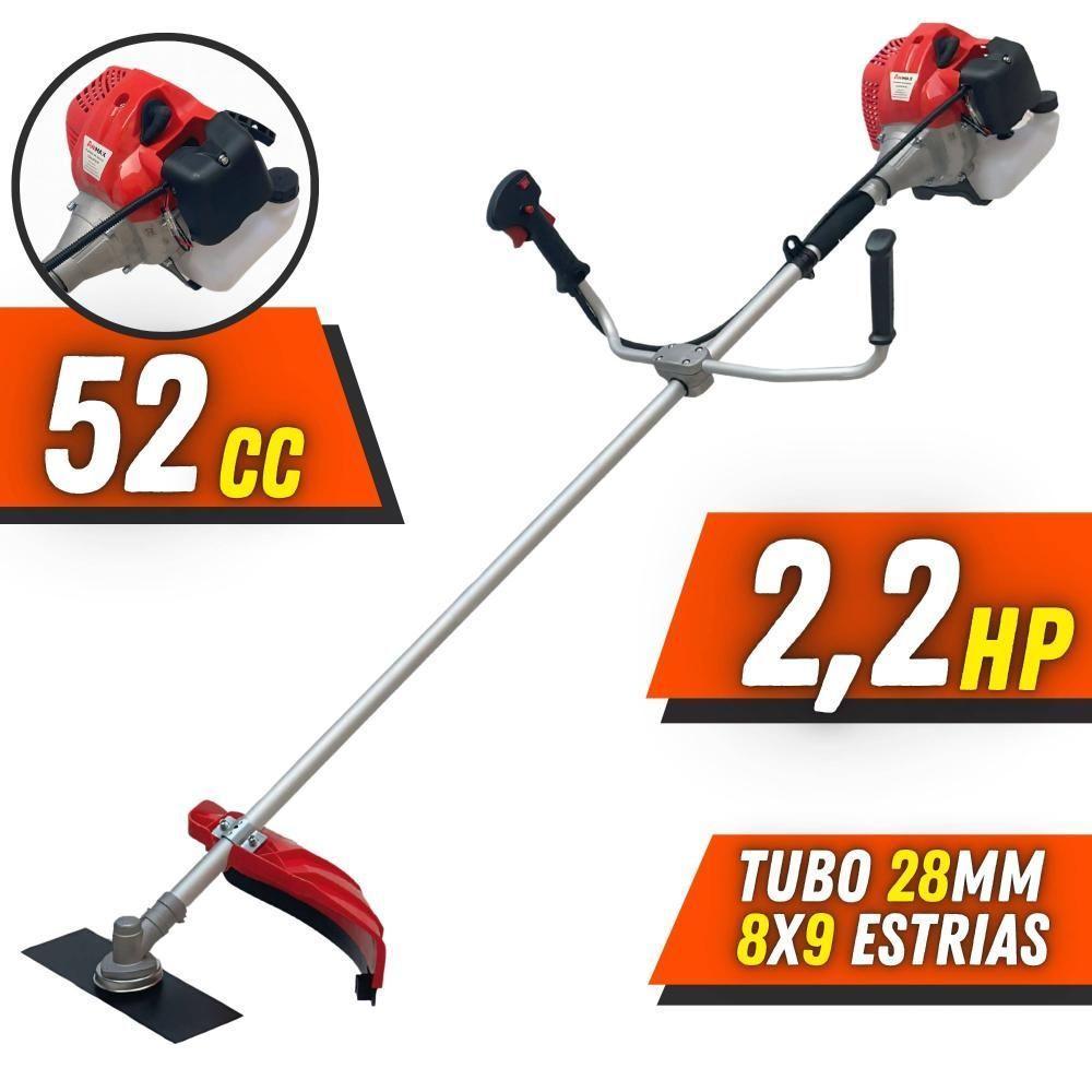 Roçadeira Profissional Anmax Cg520p-tb 52cc + Faca 3p E 80d - 2