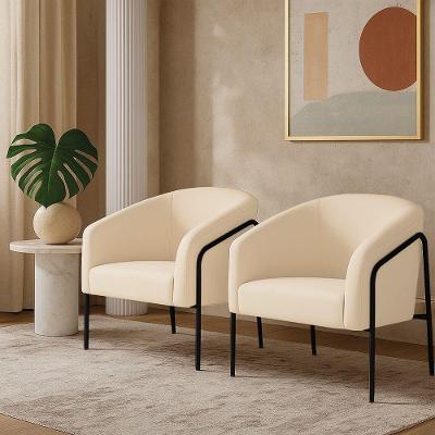 Poltrona Sala Industrial Alta Preto Kit 2 Stella Veludo D03 - D'rossi Cor Bege