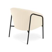 Poltrona Sala Industrial Alta Preto Kit 2 Stella Veludo D03 - D'rossi Cor Bege - 7