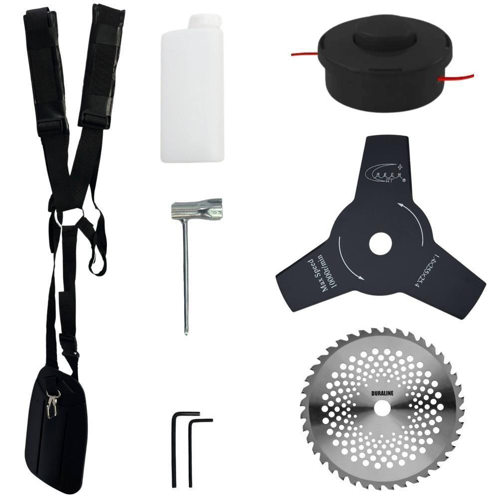 Roçadeira Toyama Rt43lb-25a 43cc + Carretel + Facas 3p + 40d - 6