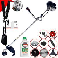 Roçadeira Toyama Rt43lb25a + 6 Facas + Escova + óleo Stihl - 1