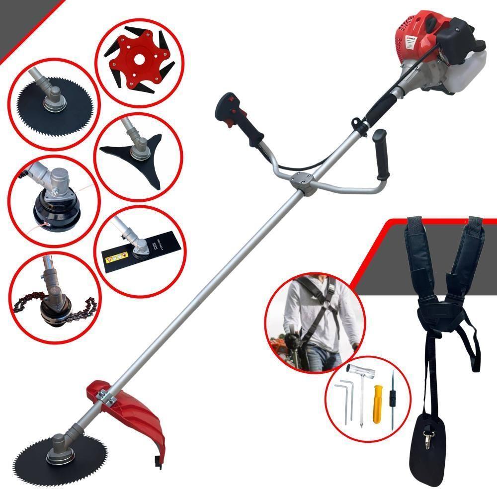 Roçadeira Anmax Cg430p à Gasolina 43cc C- 6 Opções De Cortes - 1