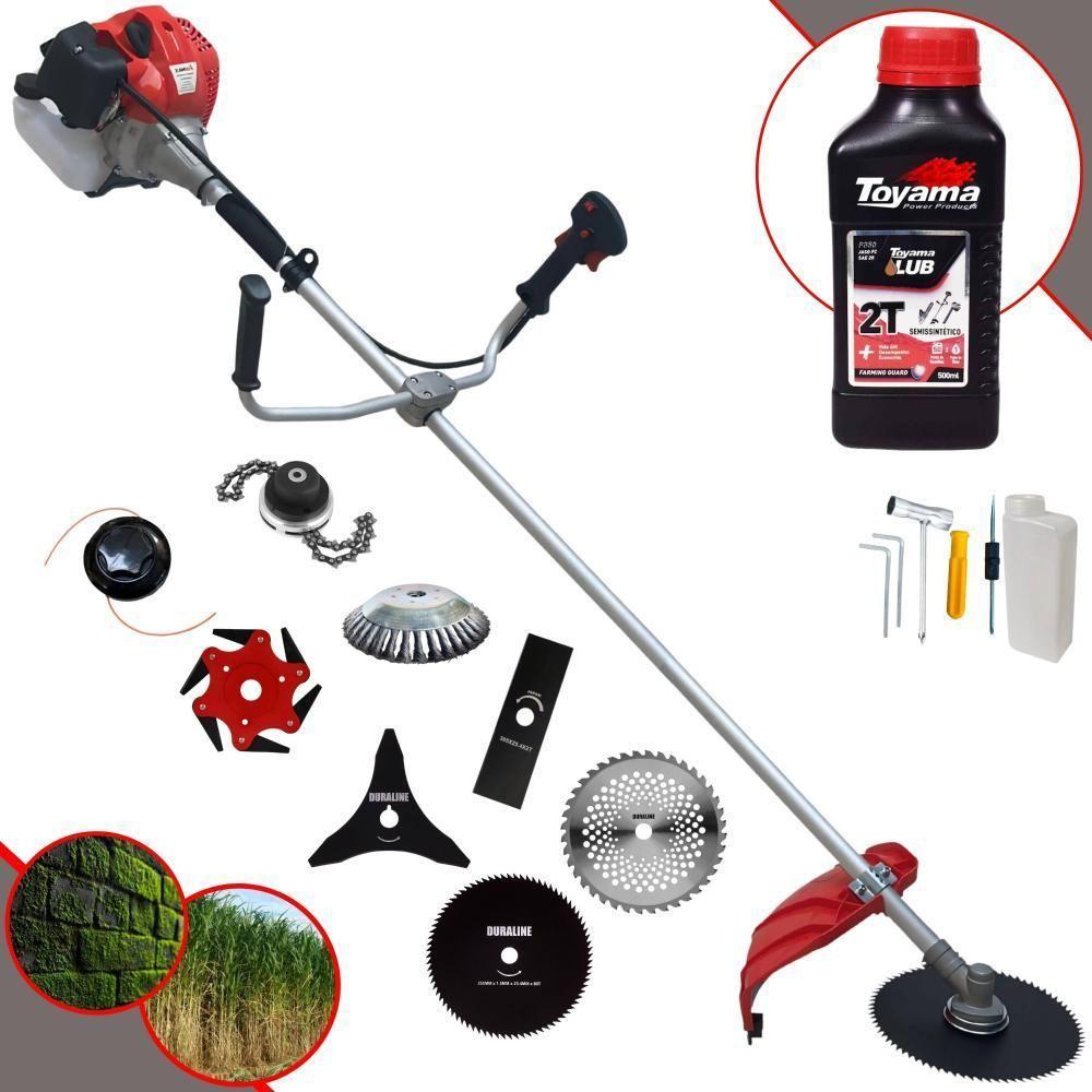Roçadeira 8 Em 1 Anmax Cg430p 2hp à Gasolina + Óleo Toyama - 1