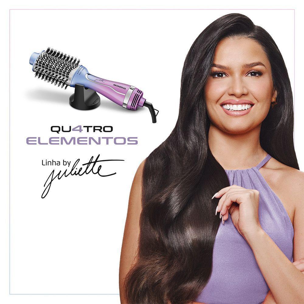 Escova Secadora Mondial By Juliette 3 Em 1 1300w Es-ju-03 Azul/rosa Bivolt - 3