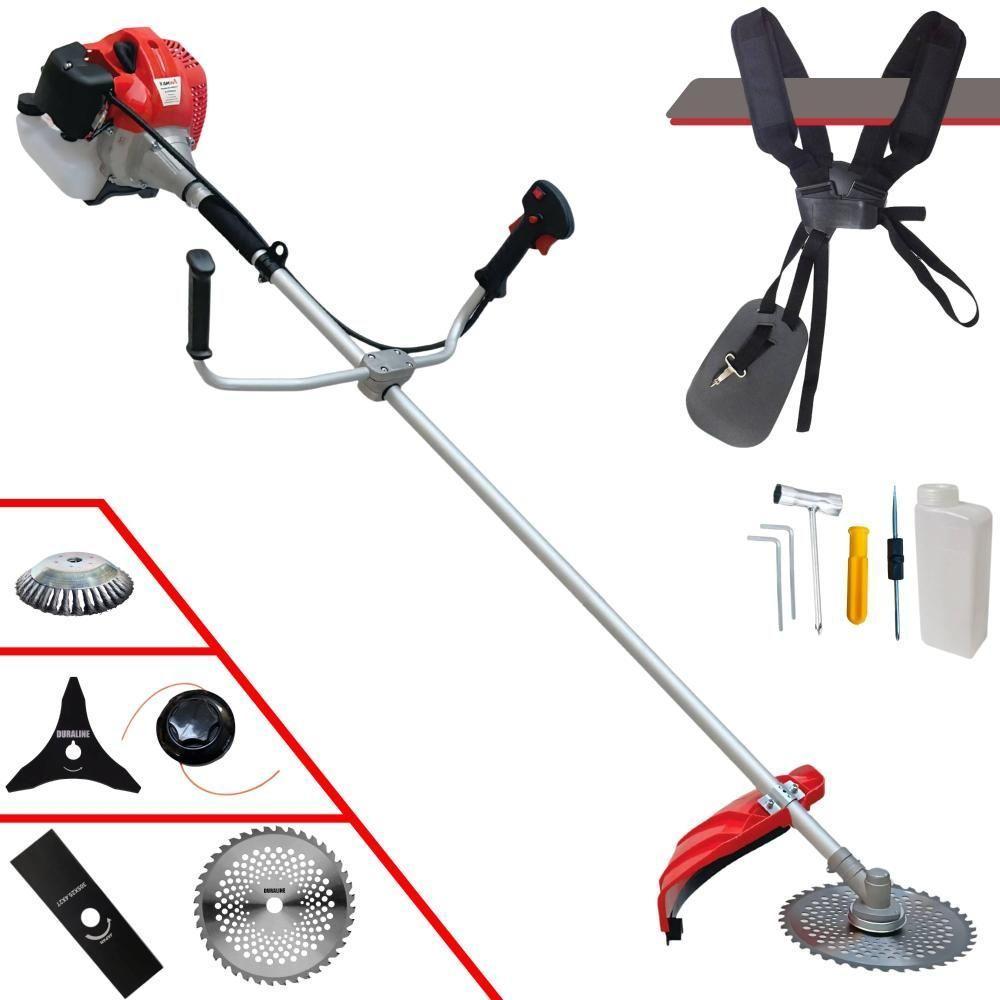 Roçadeira à Gasolina Cg520p Anmax 52cc C- 5 Opções De Cortes - 1