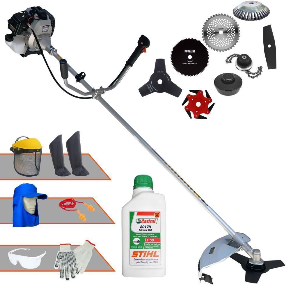 Roçadeira 8 Em 1 Tbc43-h À Gasolina + Epi + Óleo Stihl 2t - 1