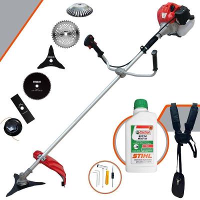 Roçadeira Cg430p Anmax C- 6 Opções De Cortes + Óleo Stihl