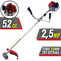 Roçadeira Robusta Kawashima Bcj521l 52cc + Facas 3p 6p 80d - 2