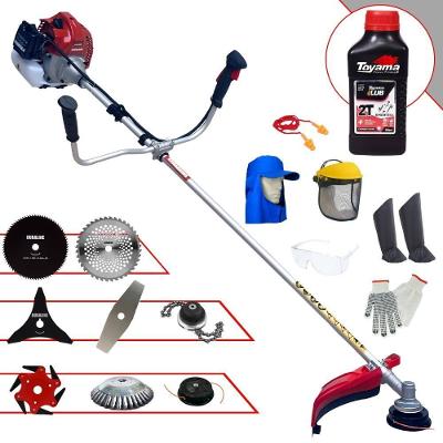 Roçadeira Bcj431l + 6 Facas + Escova + Epi + Óleo Toyama 2t