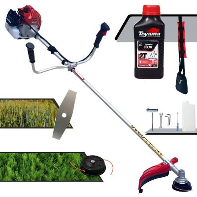 Roçadeira Kawashima 52cc C- Carretel + Faca 2p + Óleo Toyama