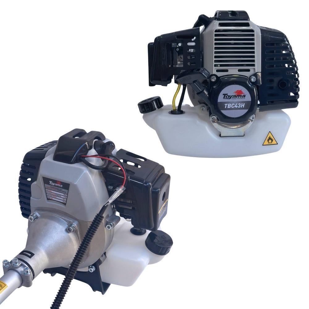 Roçadeira Toyama Tbc43-h 2t 1,7hp 43cc + Faca 40d + Escova - 3