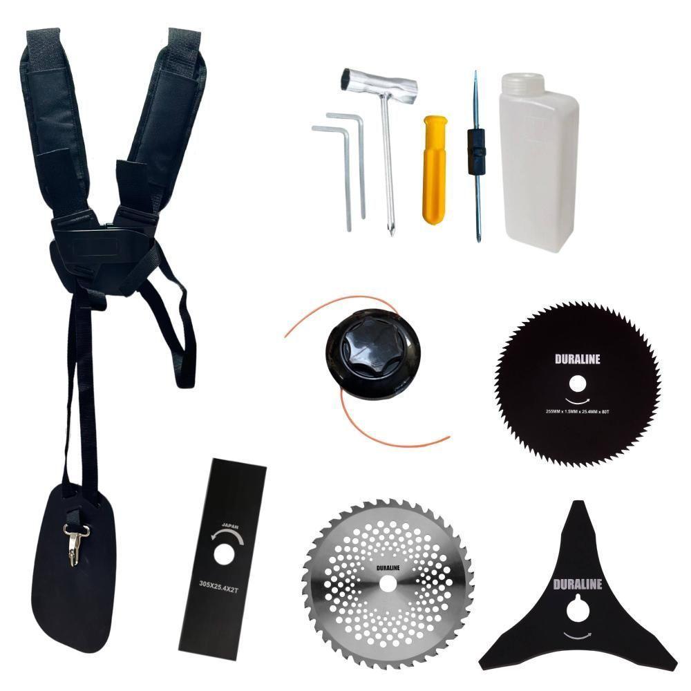 Roçadeira Cg520p Anmax C- Carretel + 4 Lâminas + Óleo Toyama - 8